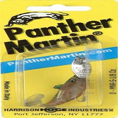 Panther Martin Vivif Style Spinner Minnow, Size 0, 18 Oz, 2 Rainbow Trout Silver 0 MNR-S